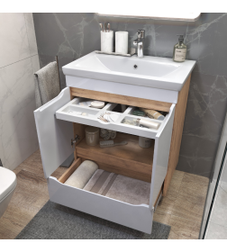 Тумба напольная Vigo Grani 800-2-1 дуб золотой под умывальник Como