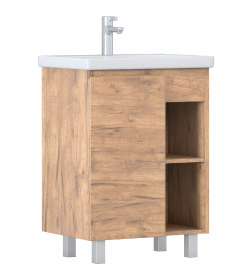 Тумба напольная Vigo Milos 600-1-0 под умывальник Como дуб золотой