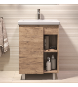 Тумба напольная Vigo Milos 600-1-0 под умывальник Como дуб золотой