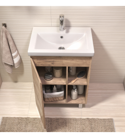 Тумба напольная Vigo Milos 600-1-0 под умывальник Como дуб золотой