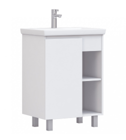 Тумба напольная Vigo Milos 600-1-0 под умывальник Como белый