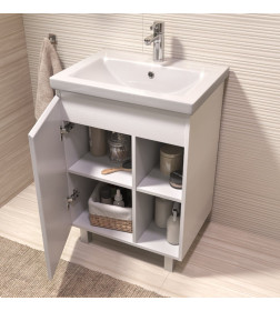 Тумба напольная Vigo Milos 600-1-0 под умывальник Como белый