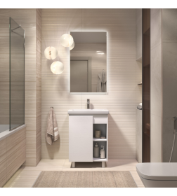 Тумба напольная Vigo Milos 600-1-0 под умывальник Como белый