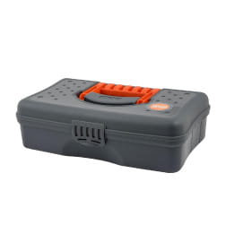 Органайзер BLOCKER HOBBY BOX 12" серо-свинцовый/оранжевый