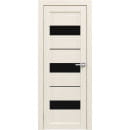 Дверь межкомнатная Амати 12, 400х2000, Экошпон, Эшвайт, мателюкс черное