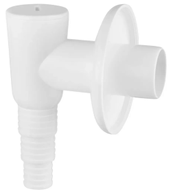 Сифон для стиральной машины наружный белый, AV Engineering