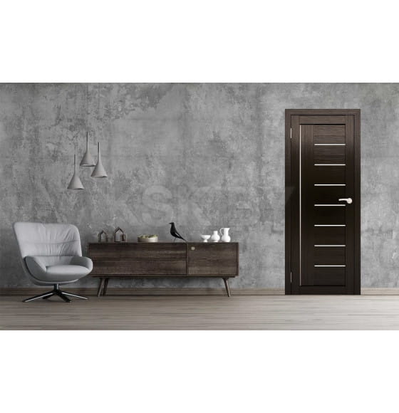 Дверь межкомнатная Амати 07, 600х2000, Экошпон, Венге, мателюкс матовое