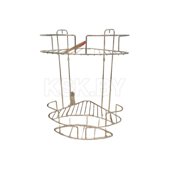 Полка для ванной комнаты угловая из стали с хромовым покрытием JB-312 (JB-312) 