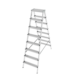 Стремянка алюминиевая 8 ступеней 2-х сторонняя NV112 Новая Высота 1120208