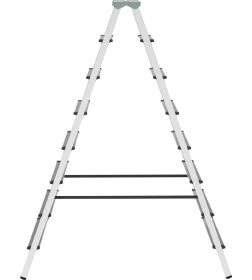 Стремянка алюминиевая 8 ступеней 2-х сторонняя NV112 Новая Высота 1120208