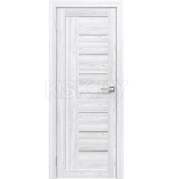 Дверное полотно Амати 07, 800х2000, Экошпон,Сканди классик,стекло матовое