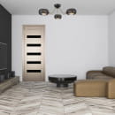 Дверь межкомнатная "Амати  03(ч)", дуб беленый, 600х2 000