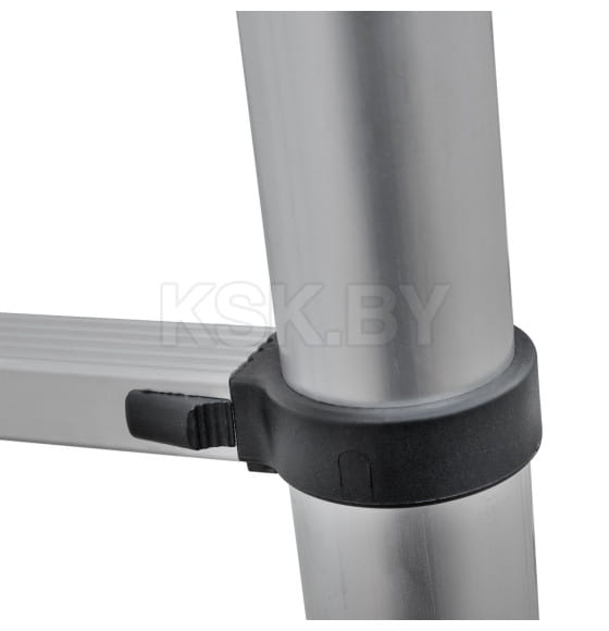 Лестница телескопическая алюминиевая 1х13 перекладин, односекционная 3,8м Новая Высота 2211113ТЛ (2211113ТЛ) 