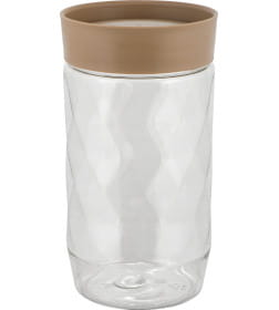 Банка для сыпучих продуктов Plast Team Stockholm 1л шоколадный мокко PT170210015