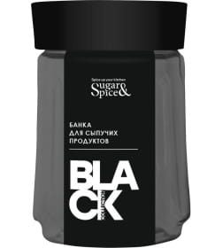 Банка для сыпучих продуктов Sugar&Spice Black 0,75л SE224810621