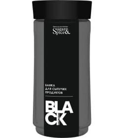 Банка для сыпучих продуктов Sugar&Spice Black 1,1л SE224910621