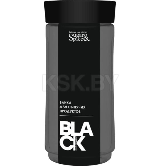 Банка для сыпучих продуктов Sugar&Spice Black 1,1л SE224910621 (SE224910621) 
