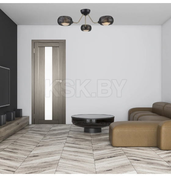 Дверь межкомнатная "Амати  05", дуб дымчатый, 900х2000