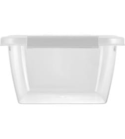 Контейнер для продуктов Plast Team HELSINKI с защёлками 1 л прямоугольный натуральный PT501210999