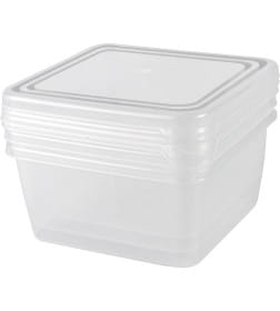 Набор контейнеров для заморозки Frozen 0,45л квадр. 115х115х85 мм 3шт нат. PT203912999