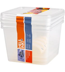 Набор контейнеров для заморозки Frozen 0,75л квадр. 115х115х110 мм 3шт нат. PT204012999