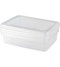 Набор контейнеров для заморозки Frozen 0,9л прямоуг. 204х140х83 мм 3шт нат. PT204312999