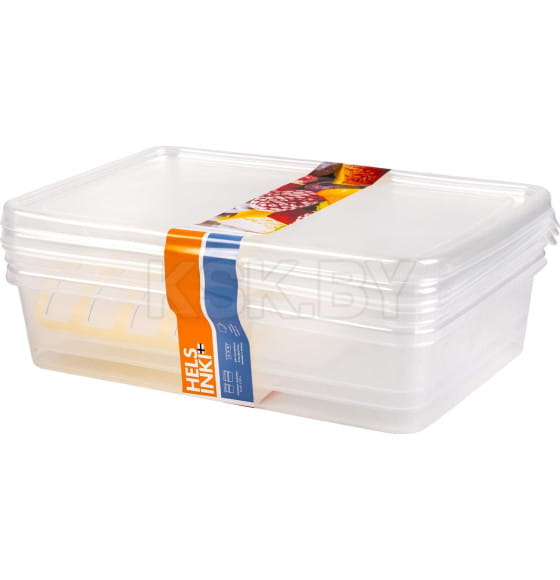 Набор контейнеров для заморозки Frozen 1,35л прямоуг. 204х140х105 мм 3шт нат. PT204412999 (PT204412999) 