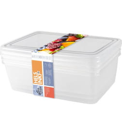 Набор контейнеров для заморозки Frozen 1,35л прямоуг. 204х140х105 мм 3шт нат. PT204412999