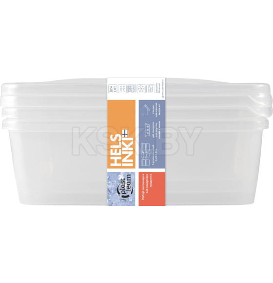 Набор контейнеров для заморозки Frozen 1,35л прямоуг. 204х140х105 мм 3шт нат. PT204412999 (PT204412999) 