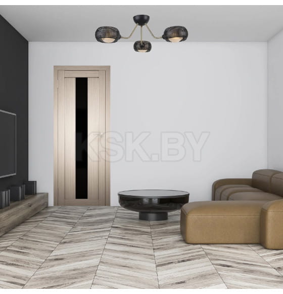 Дверь межкомнатная "Амати  05(ч)", дуб беленый, 700х2000 