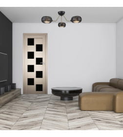 Дверь межкомнатная "Амати 13(ч)", дуб беленый, 400х2000