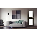 Дверь межкомнатная Амати 19,800х2000,Экошпон,Венге,стекло матовое