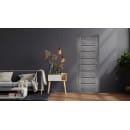 Дверное полотно Амати 01,700х2000,Экошпон,Дуб шале графит,стекло черное