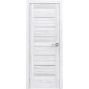 Дверное полотно Амати 01,400х2000,Экошпон,Сканди классик,стекло матовое