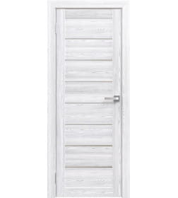 Дверное полотно Амати 01,400х2000,Экошпон,Сканди классик,стекло матовое