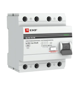 Устройство защитного отключения ВД-100 4P 16А 30мА тип АС эл-мех EKF PROxima