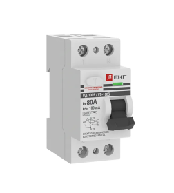 Устройство защитного отключения ВД-100 (S) 2P 80А 100мА тип АС эл-мех 6кА EKF PROxima