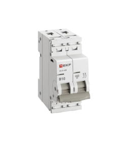 Выключатель автоматический 2P 10А (B) 6кА ВА 47-63N PROxima EKF