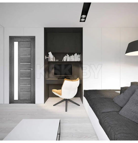 Дверь межкомнатная "Амати  04", дуб шале-графит, 900х2000