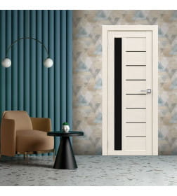 Дверь межкомнатная "Амати  04(ч)", эшвайт, 400х2000