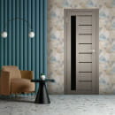 Дверь межкомнатная "Амати  04(ч)", дуб дымчатый, 600х2000