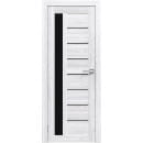 Дверь межкомнатная Амати 04, 600х2000, Экошпон,Сканди классик,стекло черное