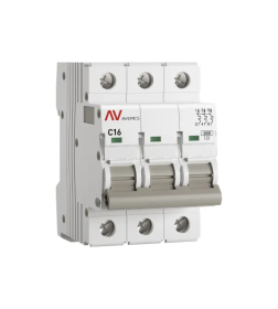 Выключатель автоматический AV-10 3P 16A (C) 10kA EKF AVERES