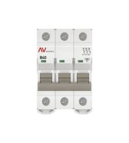Выключатель автоматический AV-10 3P 40A (B) 10kA EKF AVERES