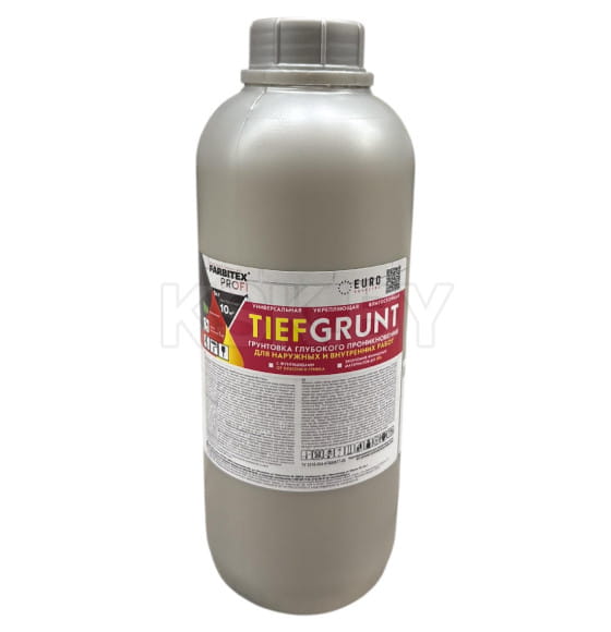 Грунтовка акриловая глубокого проникновения TIEFGRUNT (1.0 кг) FARBITEX PROFI (4300008977) 