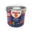 Грунт-эмаль алкидная "Alpina Эмаль быстросохнущая по ржавчине шелковисто-матовая,  База 1,  2  кг (948107112) 