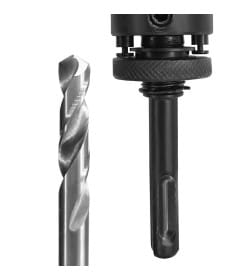 Переxодник SDS-Plus c центр.сверлом для коронок д.32-210 мм GRAFF в блистере 26432210