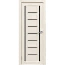 Дверь межкомнатная Амати 06, 800х2000, Экошпон, Эшвайт, мателюкс черное