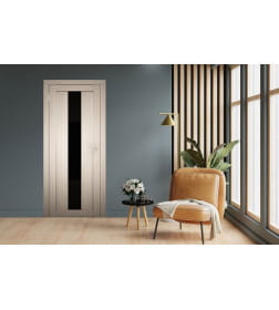 Дверь межкомнатная "Амати  05(ч)", дуб беленый, 400х2000 