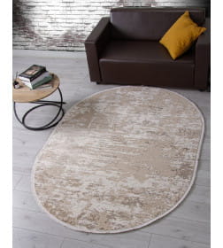 Ковер Merinos DOLCE F201, 1,6*2,2, OVAL, BEIGE